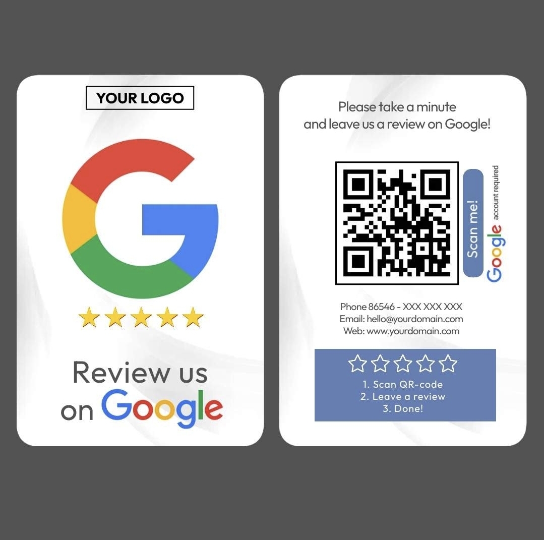 Google review card